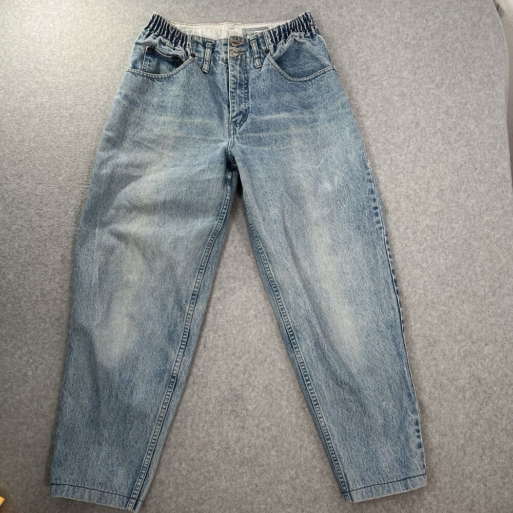 Vintage 80's Forenza Mom Jeans Size 12 High Waisted Denim Unique RARE